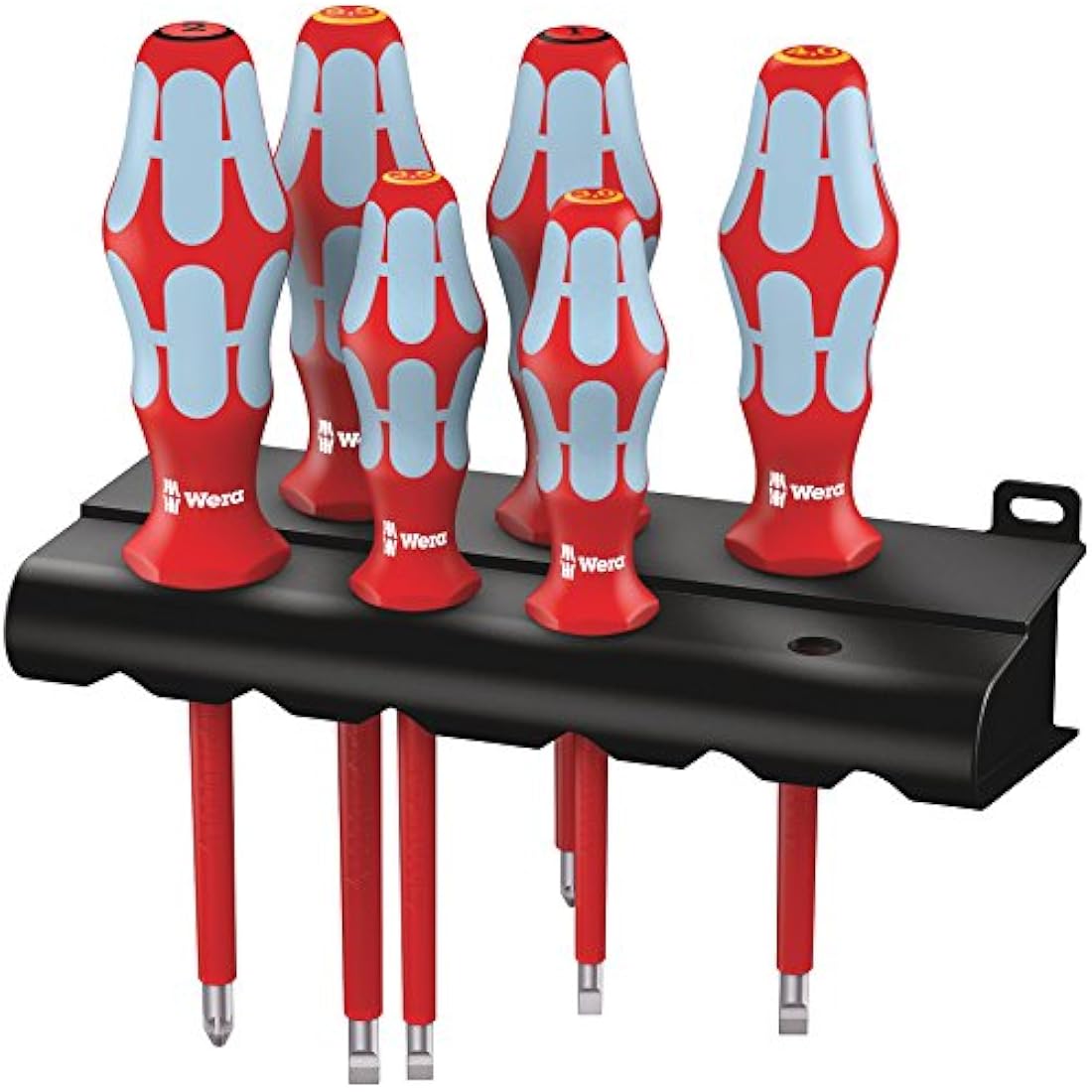 Wera 3165i/6 Kraftform VDE Stainless Steel Lasertip screwdriver set, PZ/SL, 6pc, 05022745001, Silver