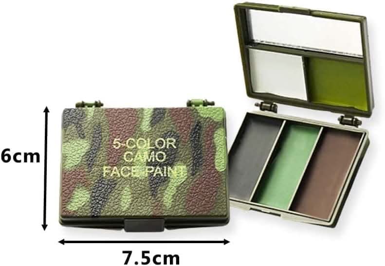 Novelty Three Colour Fun Camouflage Face Paint Set