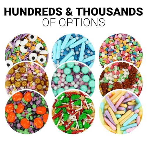 Culpitt Select Edible Shapes, Sugar Decorations for Cakes, Cupcakes, Cookies, Ice Cream, and Desserts, Cake Sprinkles, Edible Cake Decorations