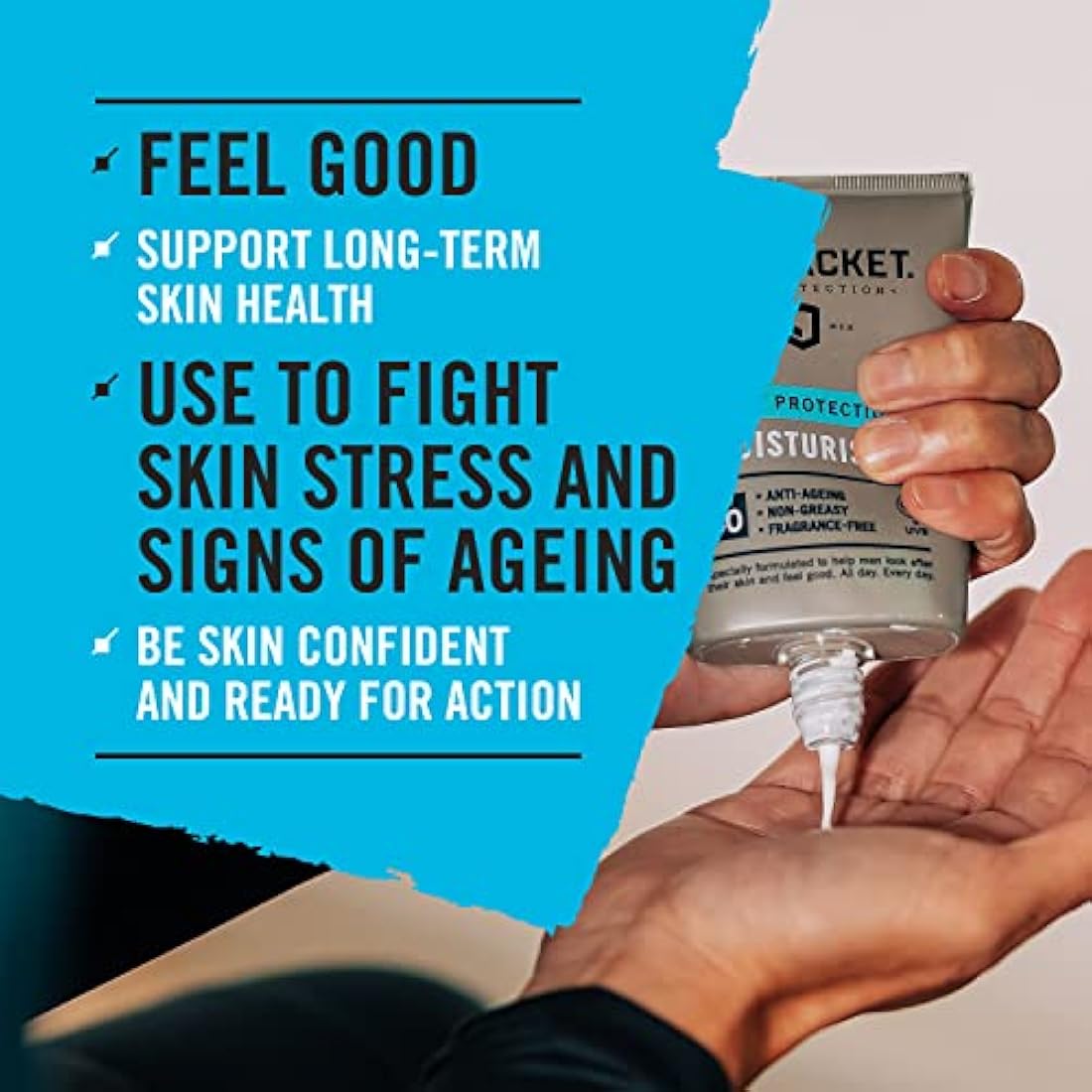 LifeJacket Moisturiser Set - Daily Protection Moisturiser SPF30 100ml + Daily Repair Overnight Hydration Face Cream 100ml Anti Ageing Moisturiser Gift Set Clinically Approved for Sensitive Skin