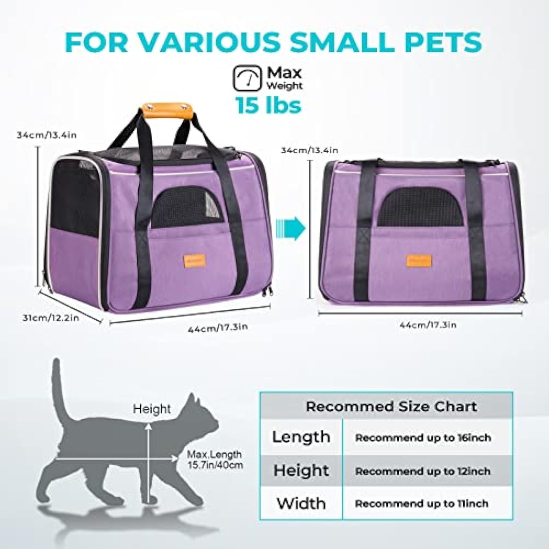 Morpilot Breathable Mesh Small Animal Carrier with Travel Cage and Water Bottle for Hamster, Guinea Pig, Rat, Sugar Glider, Hedgehog, Squirrel - Pink