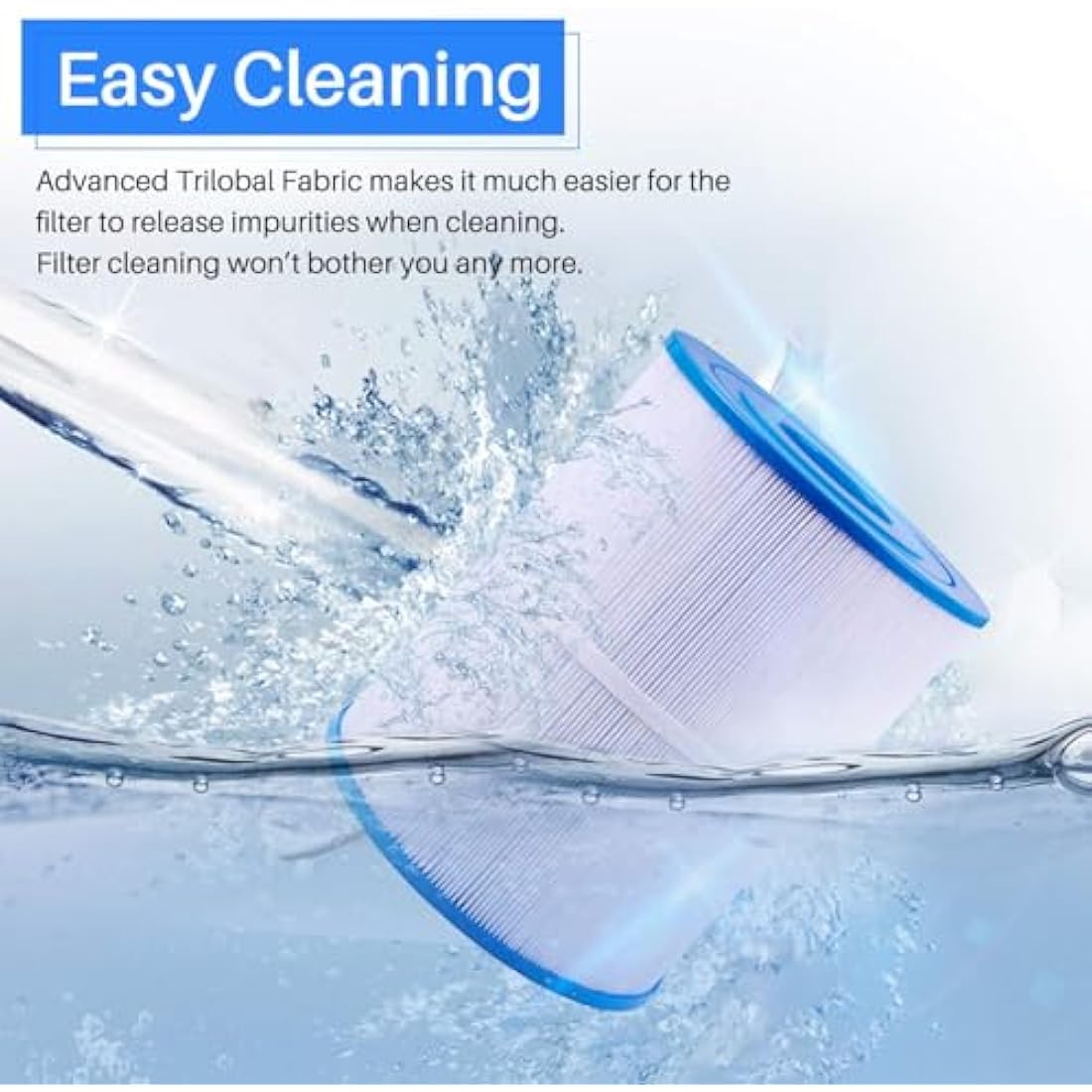 POOLPURE Hot Tub Filter Replacement for Unicel C-8465, Pleatco PWK65, Filbur fc-2390 Hot Springs Filter Spa filter (invoice available)