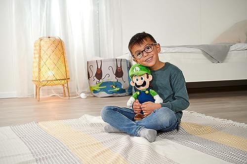 Super Mario Simba- Plush Luigi 109231011 - height 30 cm