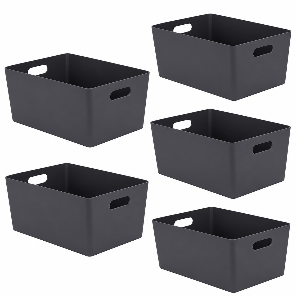 Niftii Storage Boxes | Kitchen Storage & Organisation Baskets 5-Pack 3.9L