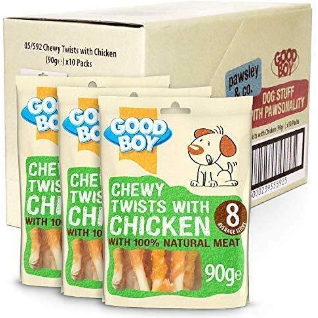 Chewy Twisters with Real Chicken 90 g (10 Packs)