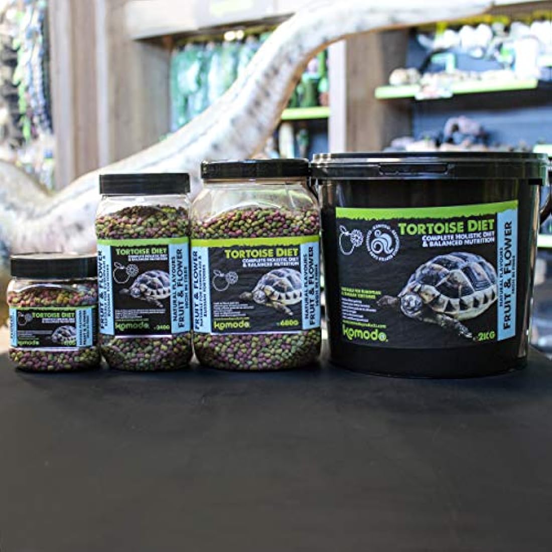 Komodo Complete Holistic Tortoise Diet Fruit and Flower 2 kg tub