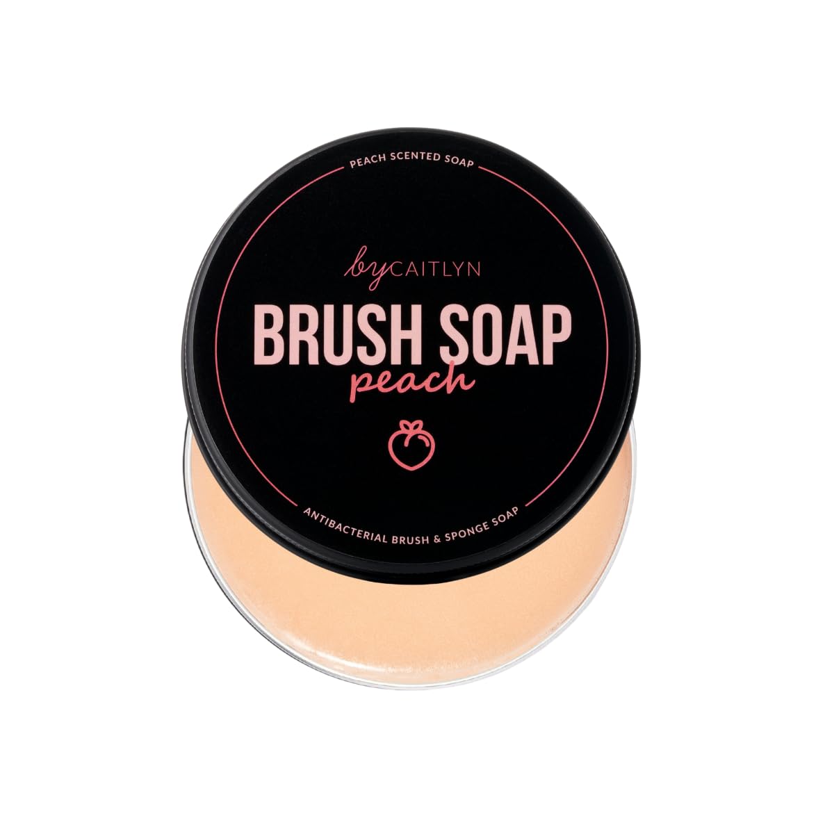 By Caitlyn Antibacterial Brush & Sponge Soap (Peach Scent) ? Deep Clean Makeup Brush & Sponge Cleaner ? Gentle, Effective & Fast-Drying Formula for