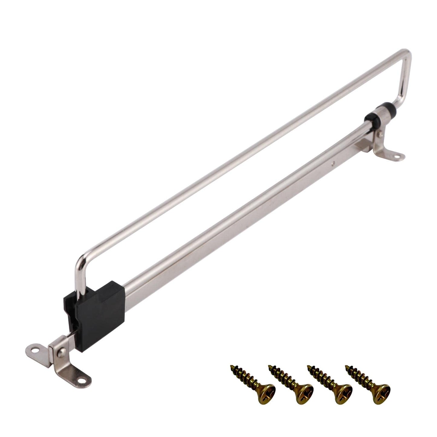 Telescopic Clothes Rod for Closet, Adjustable Pull Out Closet Rod - Retractable Valet Hanger Rail With Sliding Telescopic Extension for