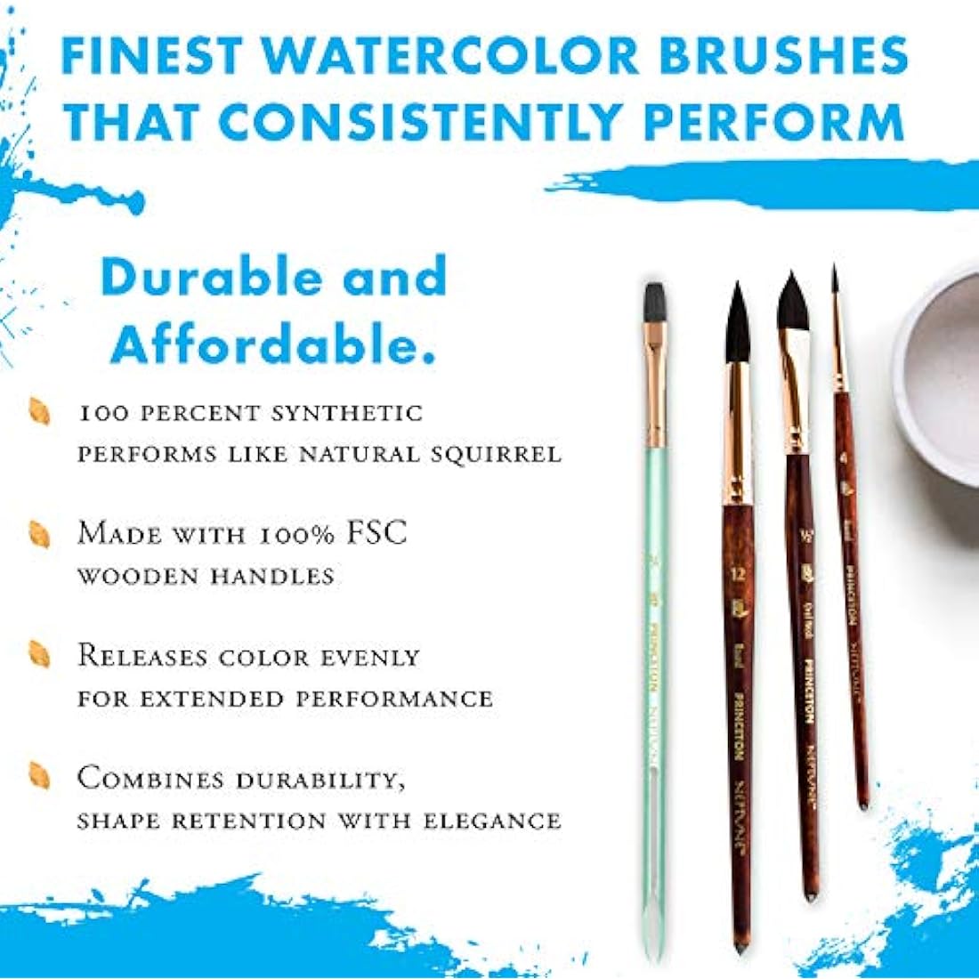 PRINCETON ARTIST BRUSH CO. Synthetic Artist Brush Set, PRO