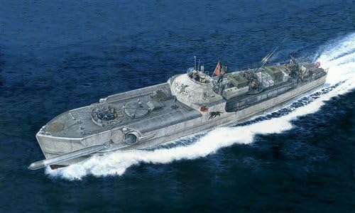 Tamiya ITA5603 SCHNELLBOOT TYPE 100 Model kit, All Grey