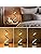 Set of 2 Modern Spiral LED Table Lamps,ELINKUME Warm White Bedroom Bedside Lamp,Stepless Dimmable,Living Room Minimalist Decorative Lighting 12W,Reading Desk Light for Office and Study,Black