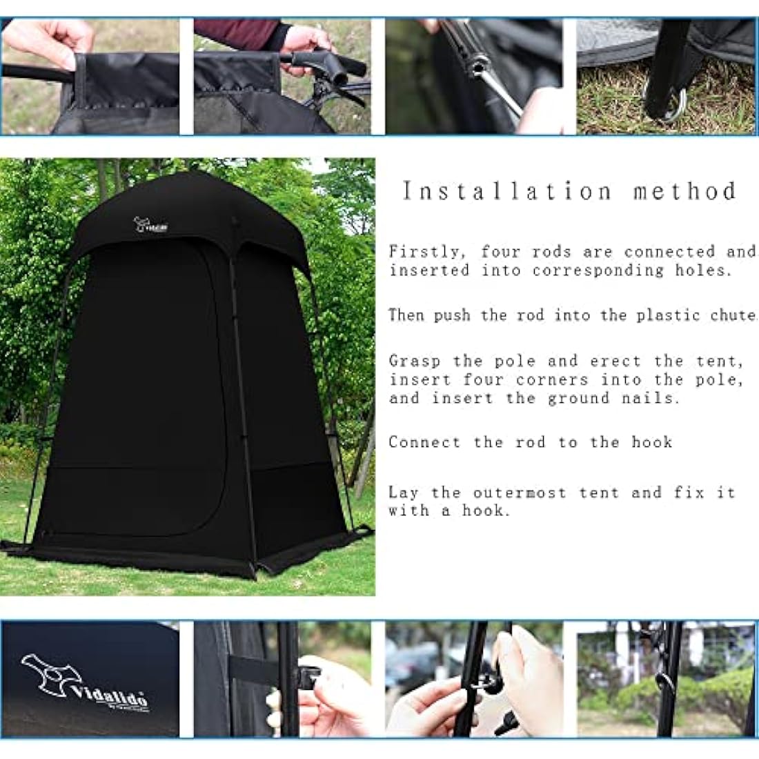 Outdoor Shower Tent Changing Room Privacy Portable Camping Shelters