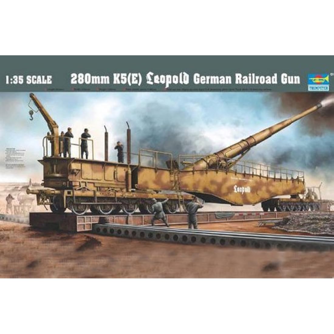 Trumpeter 1:35-280mm K5E Leopold German Railroad Gun