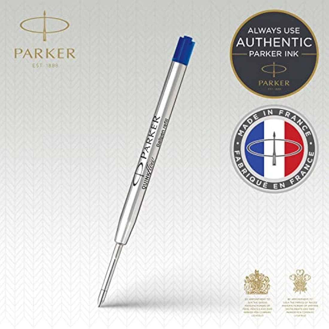 Parker Ballpoint Pen Refills | Medium Point | Blue QUINKflow Ink | 6 Count Value Pack