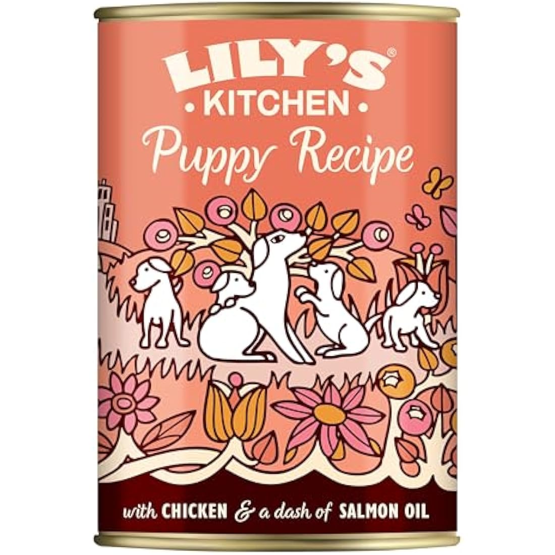 Lily's Kitchen Natural Puppy Wet Dog Food Tins Chicken Grain-Free Recipe 6 x 400g