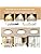Schindora Wooden LED Ceiling Light,Dimmable with Control,36W Round Wood Ceiling Lights Ø50cm for Living Room Kitchen Dining Room Home Office Children's Room