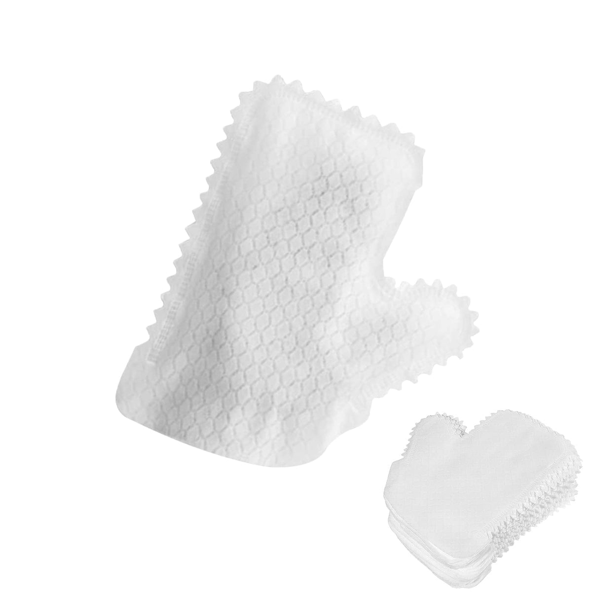 WANGCL 60 Pieces White Microfiber Dusting Gloves Artisan Dusting Mitt Microfiber Dusting Cloth Replaces Dust Wipes Feather Dusters Dual-Sided
