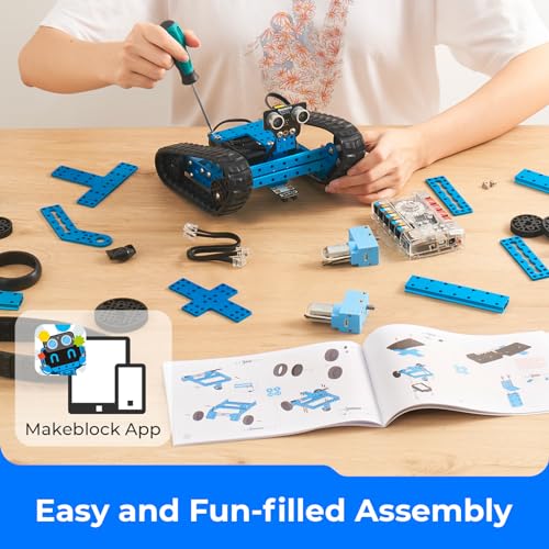 Makeblock mBot Ranger 3-in-1 Robot, Programmable Robot Kit, Building Robot Kit, Scratch and Arduino C Programming Robot Toys, APP Control, STEM Toy Robots, Build Educational Robot Gifts for Age 10+