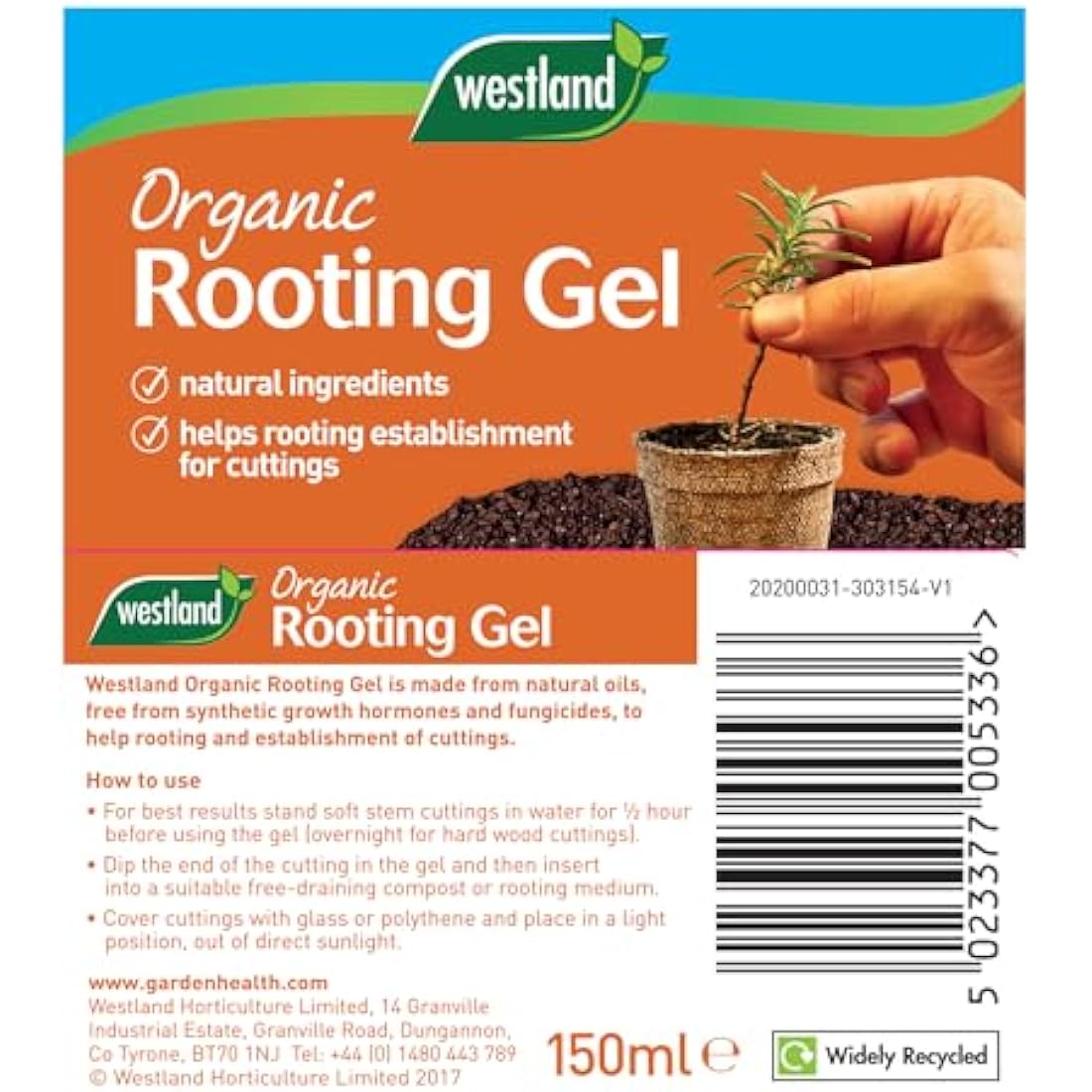 Westland 20200030 Organic Rooting Powder, 100 g, White