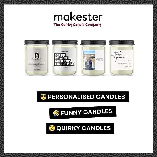 Thank You Gifts - Luxury Soy Wax Candle - Vanilla, Jasmine, Sugared Almond - Makester