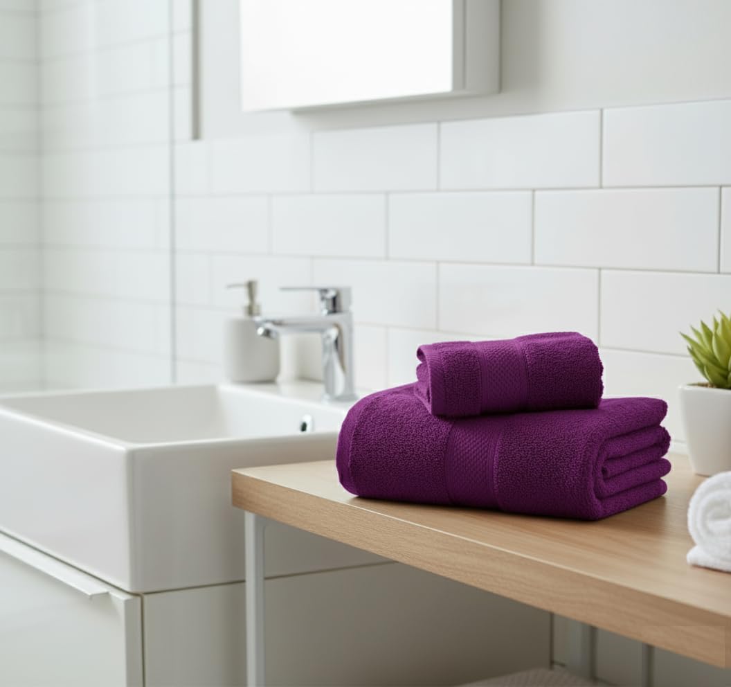 UK furniture Premium Jumbo Bath Sheets (90 x 150 cm-2 Pack) 100% Egyptian Cotton Super Absorbent Extra Large Bath Sheet Quick Dry Hotel Quality