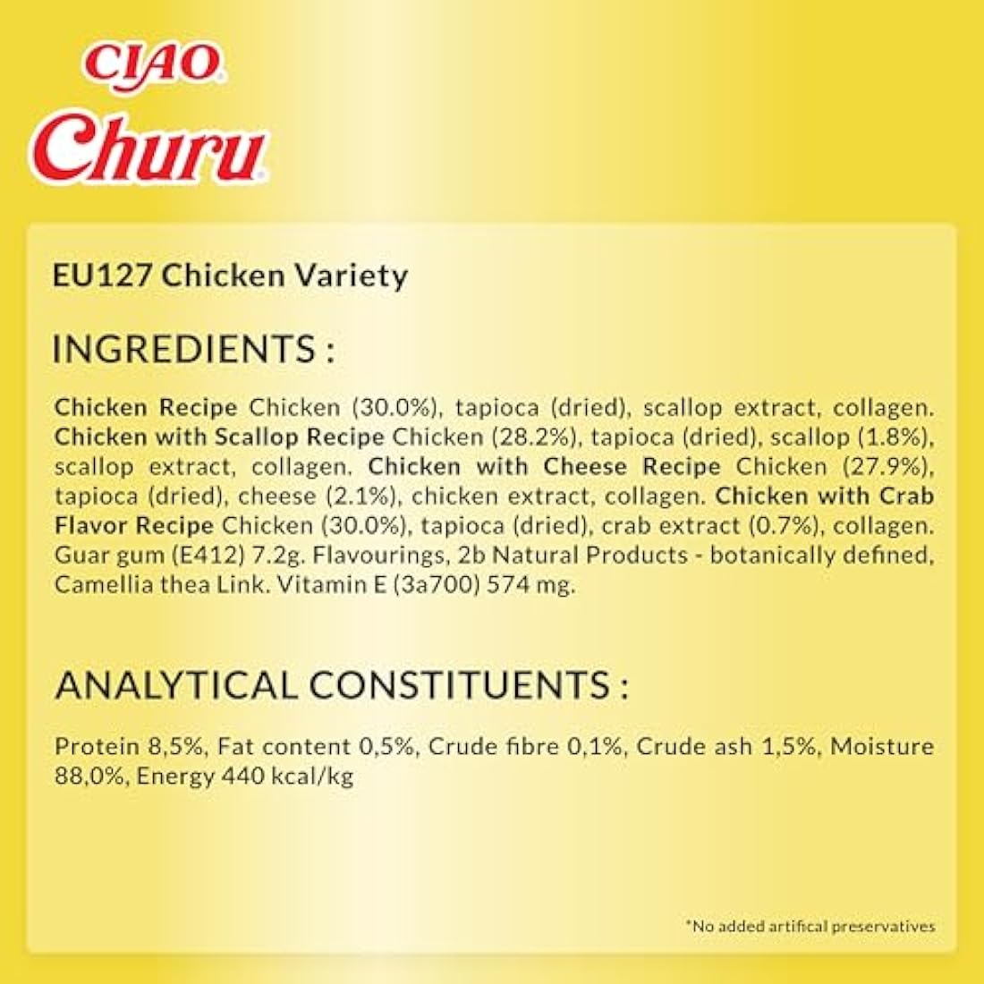 Churu by INABA Cat Treat - Chicken Variety Box - 1 Pack (20 x 14g total) / Soft & Creamy Cat Treat, Delicious & Healthy Snack, Purée Food Topper, Natural, Grain Free