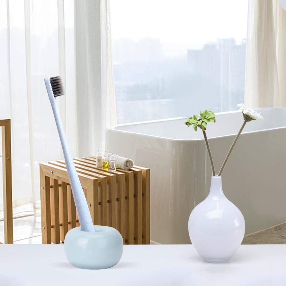 Donut Ceramic Toothbrush Holder, Mini Novel Candy Color Cute Multi-functional Toothbrush Base Toothbrush Holder Stand for Couple Kids