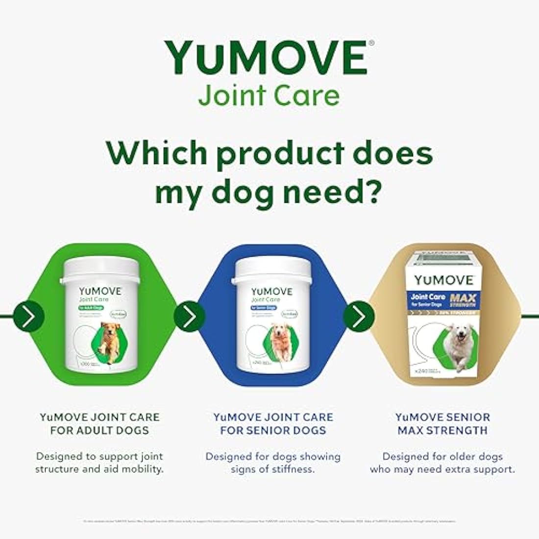 Lintbells | YuMOVE Senior Dog | Higher Strength Hip and Joint Supplement Formulation Designed for Older Dogs | Aged 8+ | 240 Tablets