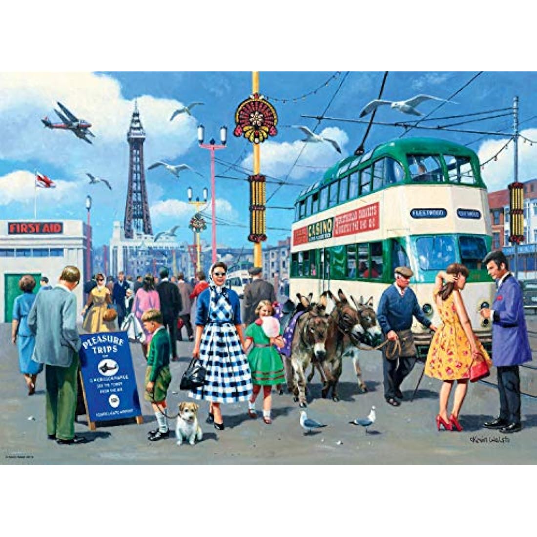 Ravensburger Happy Days Collection No.1 Look North 4x 500 Piece Jigsaw Puzzle for Adults and Kids Age 10 Years Up