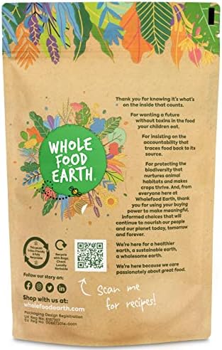 Wholefood Earth Organic Jumbo Oats – 3 kg | Vegan | GMO Free | High Fibre | Certified Organic