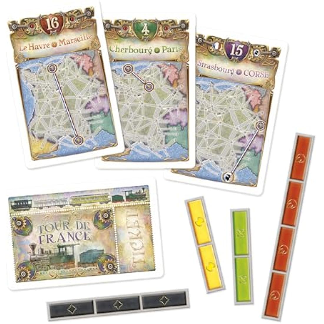 Days of Wonder | Ticket to Ride France Board Game EXPANSION | Ages 8+ | For 2 to 5 players | Average Playtime 30-60 Minutes