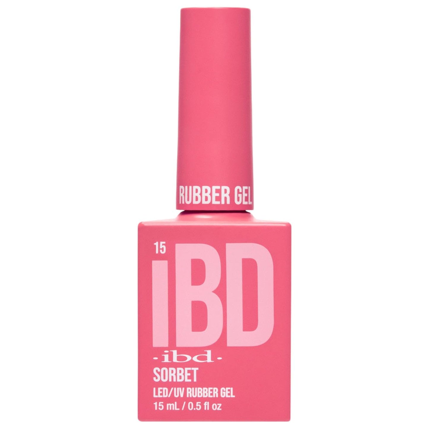 IBD Rubber Gel - Sorbet - 15 ml - Made in USA - Premium Nail Polish for Durable Manicure and Smooth Nails - LED/UV Varnish