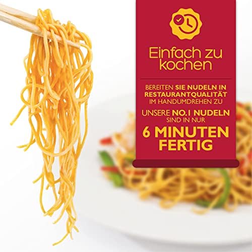 LUCKY BOAT Thick Chow Mein Noodles 9KG | Restaurant Quality Noodles | No.1 Thick Noodles | Egg Free Noodles | Bulk Noodles | Stir-Fry | Noodles | Vegan | Wheat Noodles | Chinese Noodles | 9kg