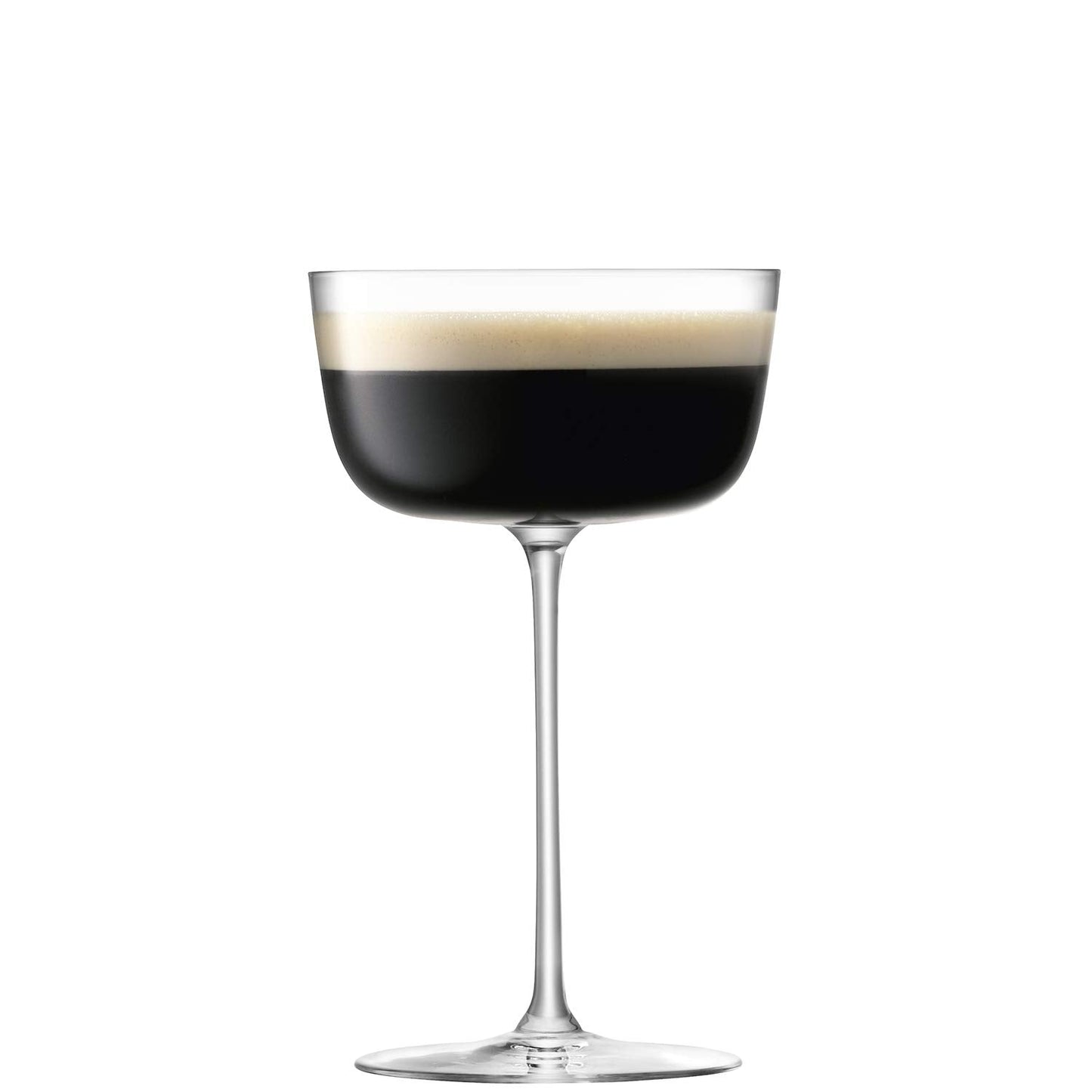 LSA International Borough Cocktail Saucer 240 ml Clear | Set of 4 | Dishwasher Safe | BG07