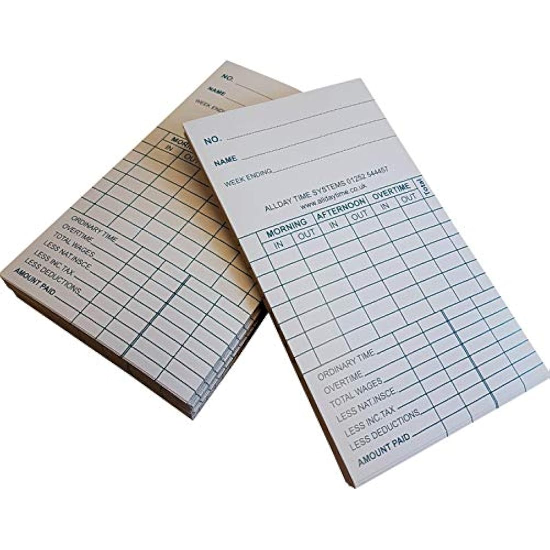 Time Clock Cards [Pack of 1000] - W85xH140mm