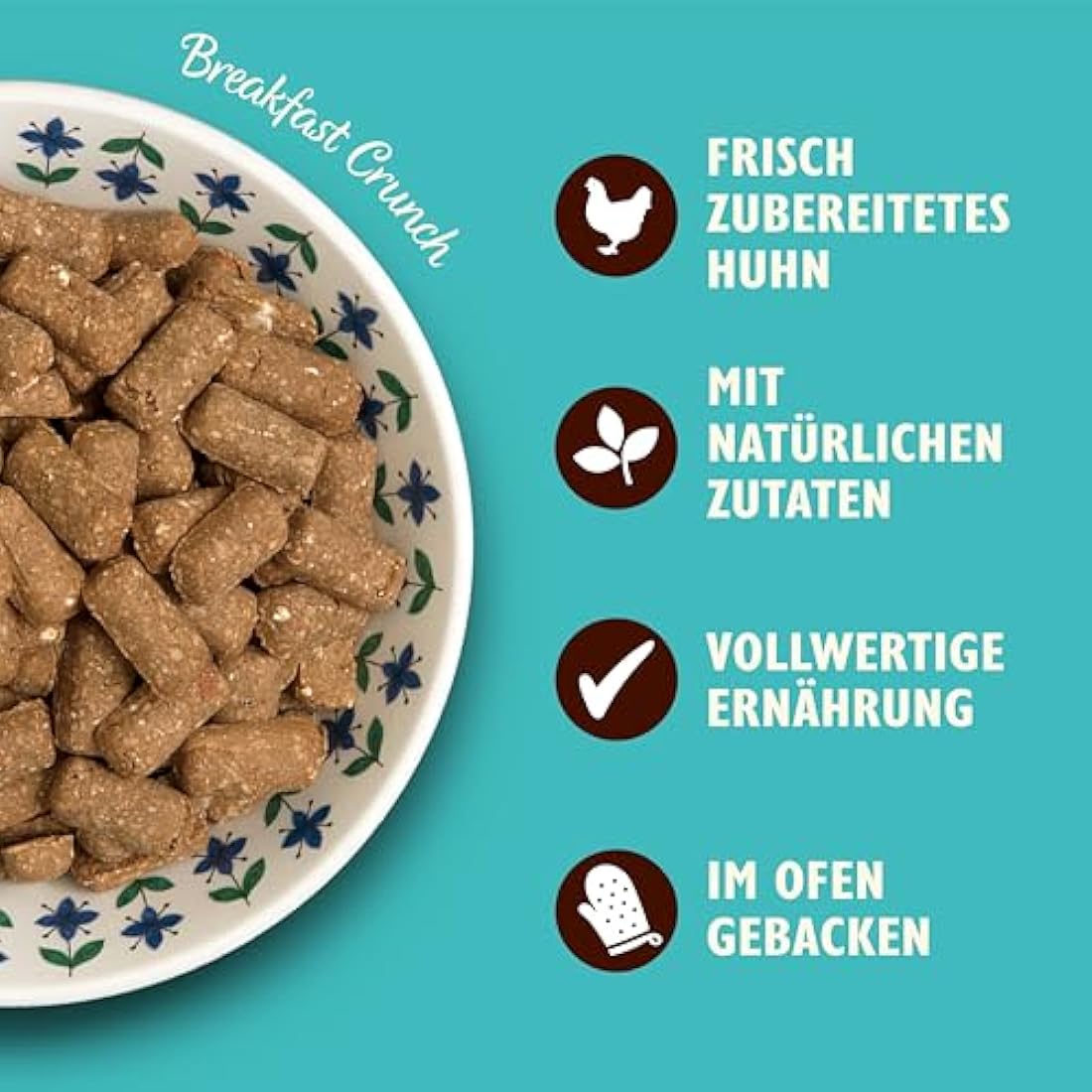 Lily's Kitchen Proper Food for Dogs Breakfast Crunch Chicken with Turkey, Fruit & Yoghurt, 800g
