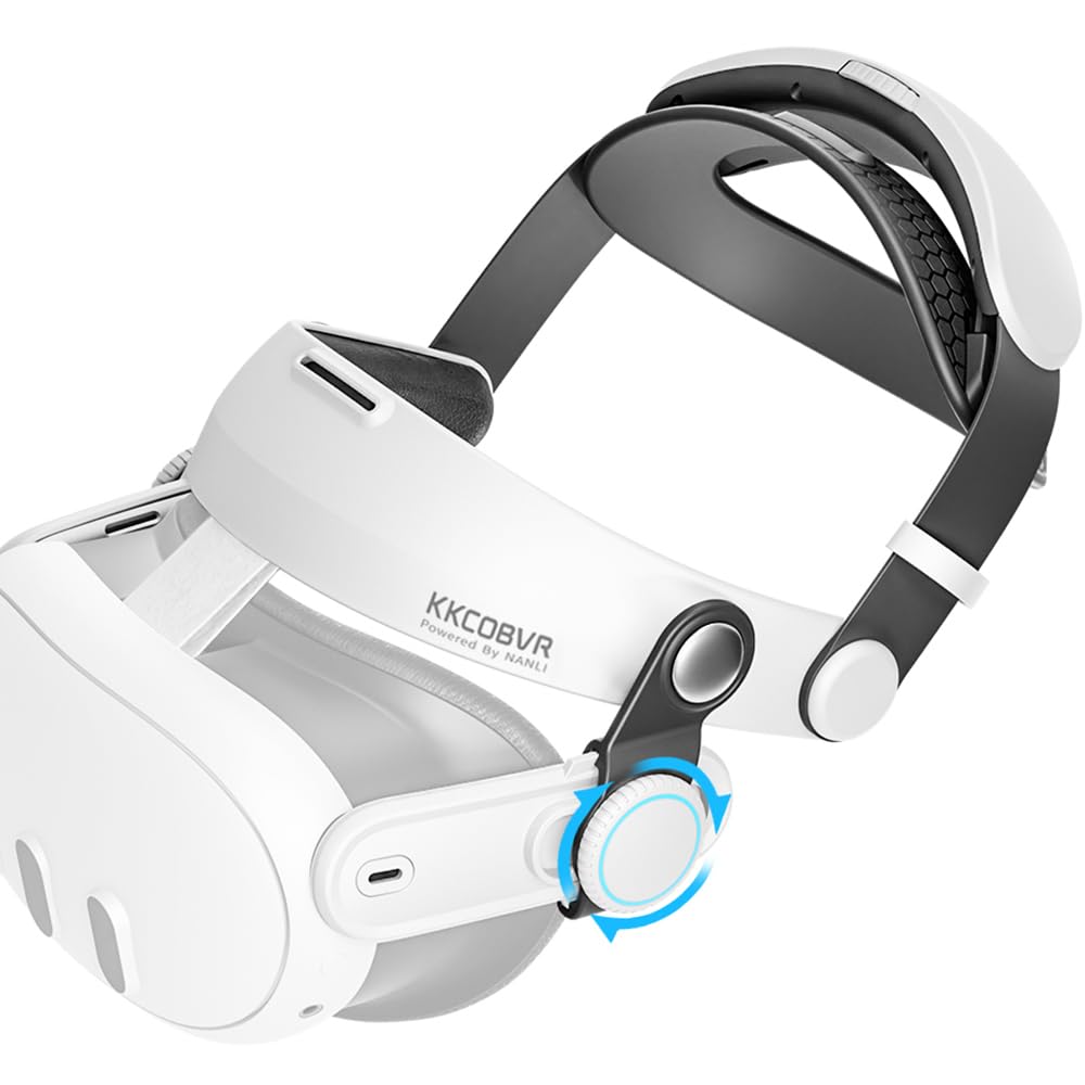 KKCOBVR Q3 Halo Strap Compatible with Meta Quest 3/Quest 3S Enhanced Comfort, Replacement Elite Head Strap Compatible with Meta3/3s by Adjusting The