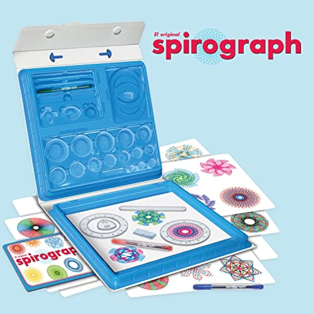 Spirograph Deluxe - Spirographe Enfant 8 Ans | Mandala Designer | Kit Mandala Enfant | Kit Mandala Adulte | Kit Dessin Enfant | Jeu Creatif Fille 8 Ans ou Plus