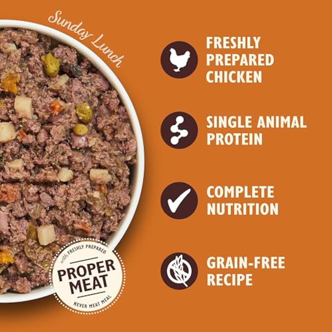 Lily's Kitchen Natural Adult Dog Food Wet Trays - Complete Grain-Free Multipack - Chicken, Fish & Venison (6 Trays x 150g)