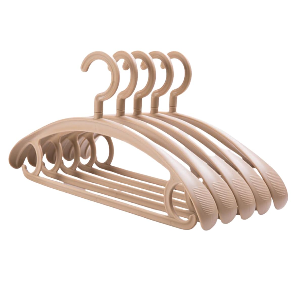 Trrcylp Heavy Duty Coat Hangers Swivel Wide Shoulder Jacket Hanger Kahki