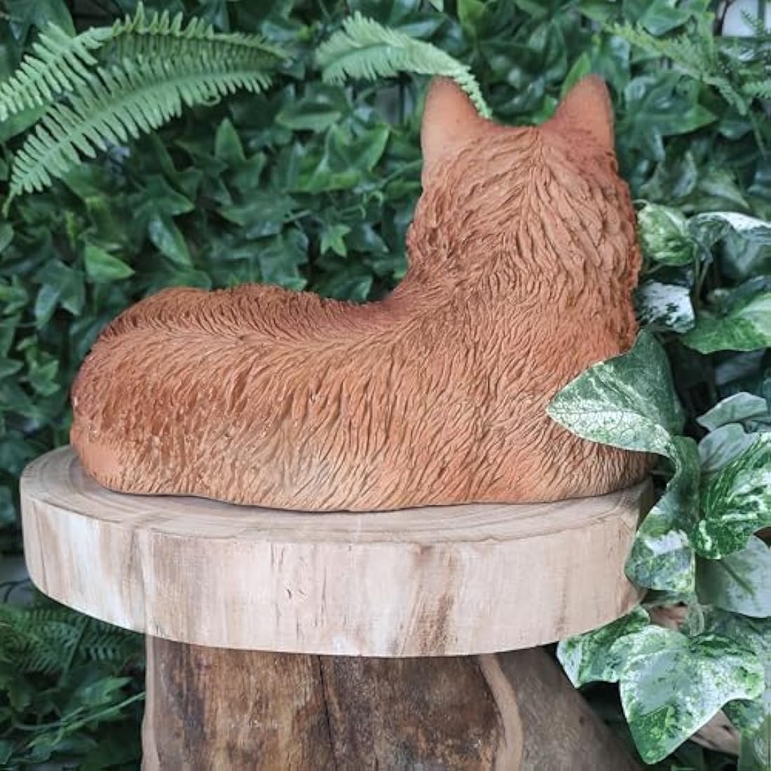 Vivid Arts Real Life Resting Fox | Resin Home or Garden Decoration | XRL-RFOX-D