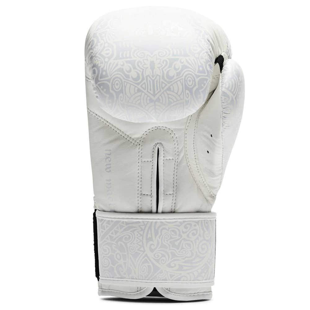 LEONE 1947, Maori Boxing Gloves, Unisex Adult, White, 10 OZ M, GN070