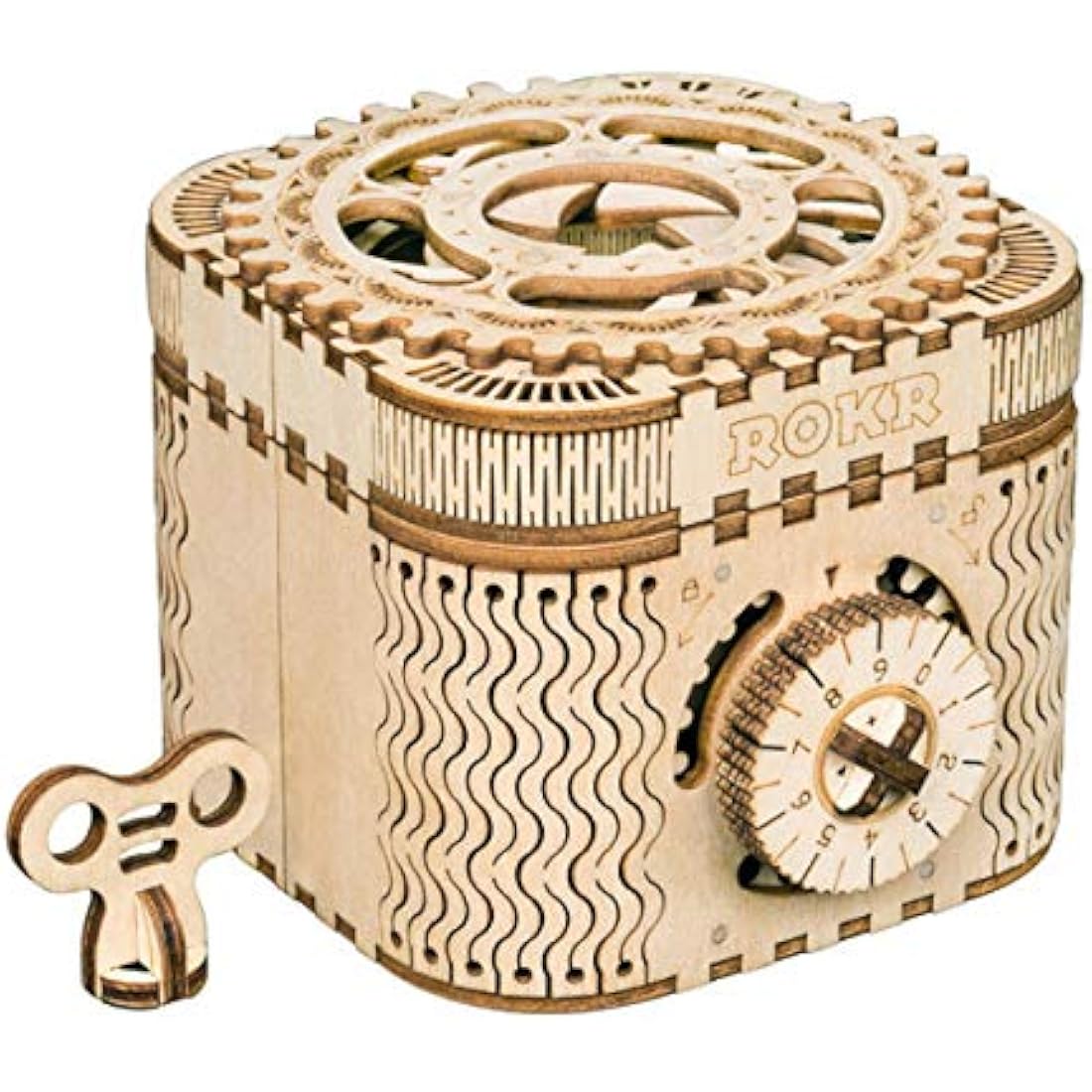 ROKR 3D Wooden Puzzle Treasure Box - Model Kits For Adult - Puzzle Box Model Building Kits - Christmas Birthday Gifts For Teens and Adults