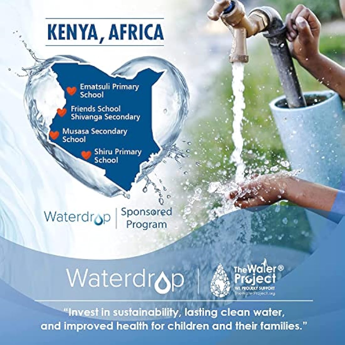 Waterdrop TÜV SÜD, NSF Certified Filter Cartridge, Replacement for Brita® Classic OB03, Mavea® 107007, 35557, PearlCo®, Aqua Optima® RUF916 Water Jug (12)