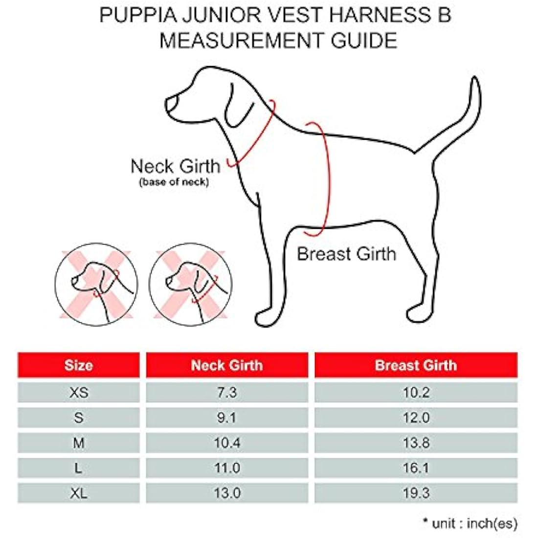 Puppia Junior - Checkered Dog Harness small dogs - Soft Vest - Also usable as Puppy Harness - Anti Pull Dog Lead, Beige, XL