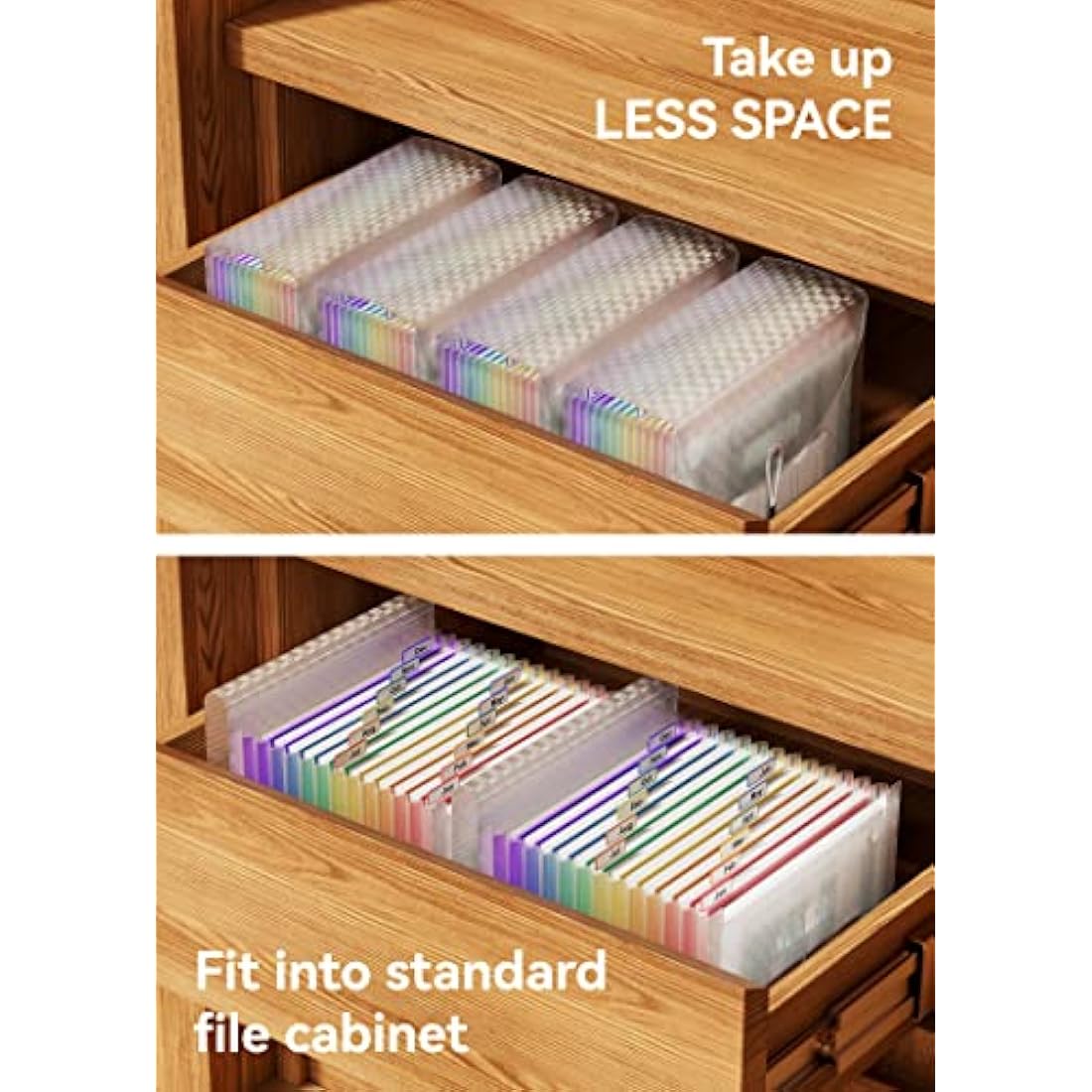 ABC life A4 Expanding File Organiser with Grid Pattern,13 Pockets Expandable Filling Boxes Documents Organiser,Accordion A4 Desk Folders,Portable Rainbow Files Wallets Plastic Bills Storage Bag(Pink)