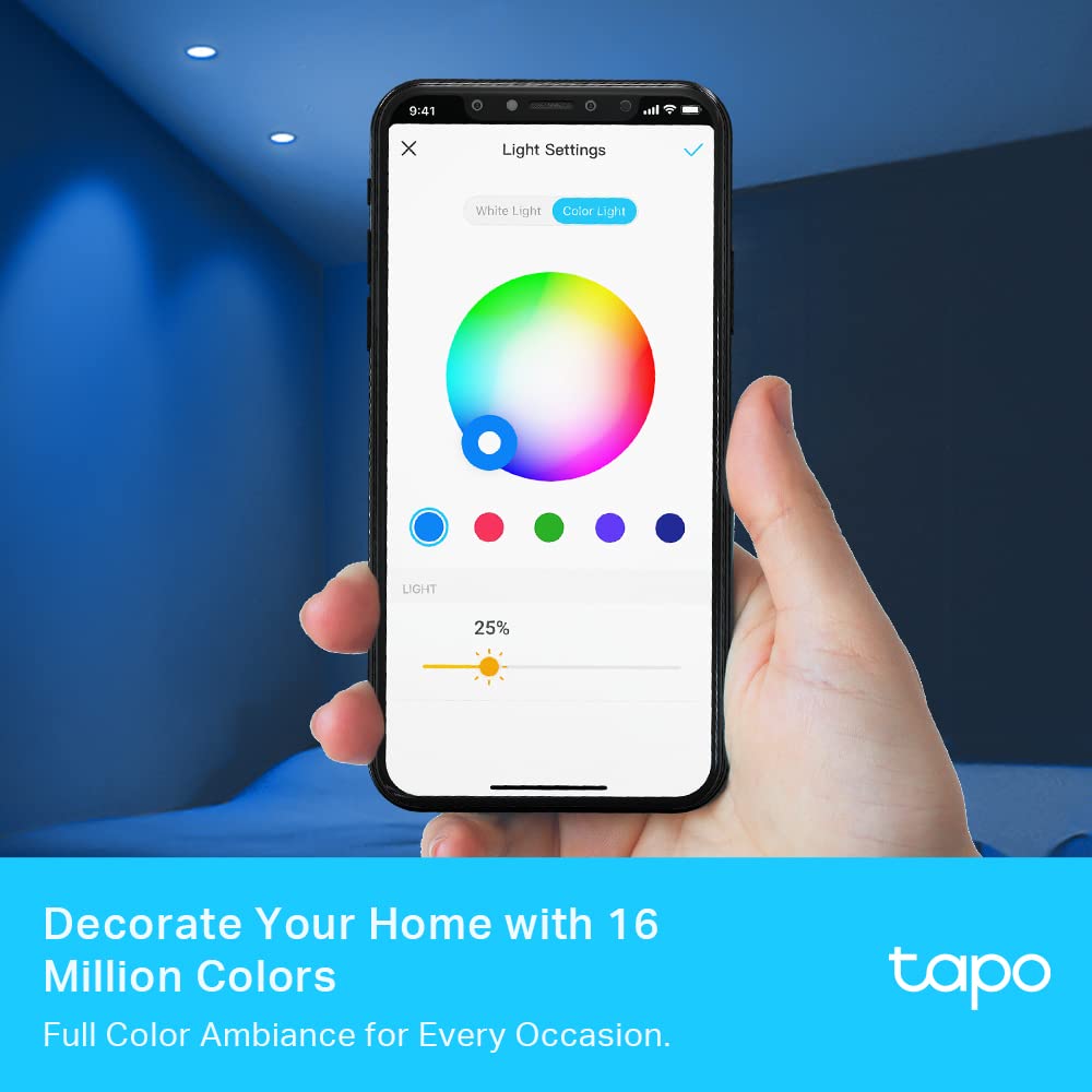 Tapo Smart WLAN Light Bulb GU10 L630, 4 Pieces, Energy Saving, 3.5 W Equivalent to 50 W, Dimmable Lamp, Compatible with Alexa, Google Assistant,