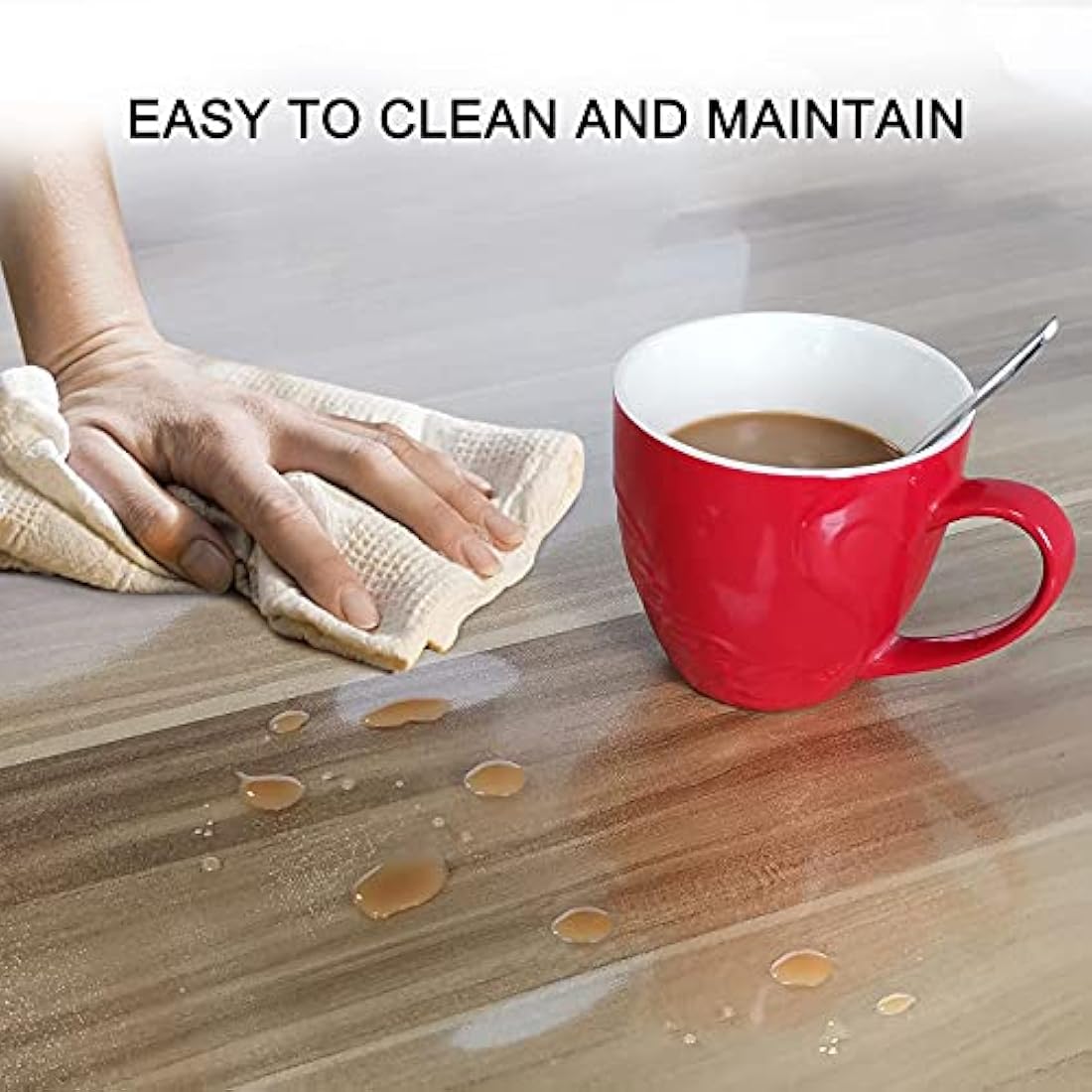 SHAREWIN Office Chair Mat for Hard Wood Floors, 120x90 cm Heavy Duty Anti-Slip Hardwood Floor Protector Rug, Easy Clean