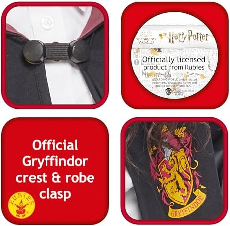 Rubie's Official Harry Potter Gryffindor Classic Robe Costume, Childs Fancy Dress