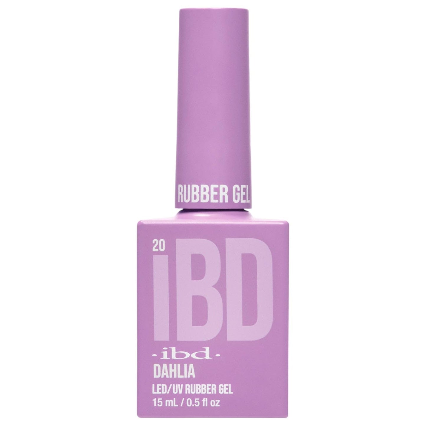IBD Rubber Gel - Dahlia - 15 ml - Made in USA - Premium Nail Polish for Durable Manicure and Smooth Nails - LED/UV Varnish